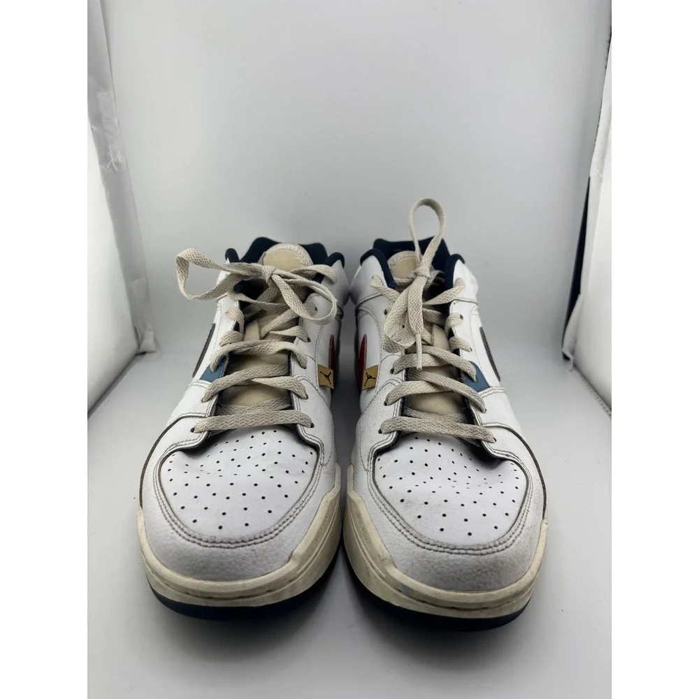 Jordan Stadium 90 Mens White Blue Red Sneakers DX4397-104 Size 10